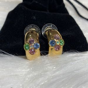 JR gem earrings